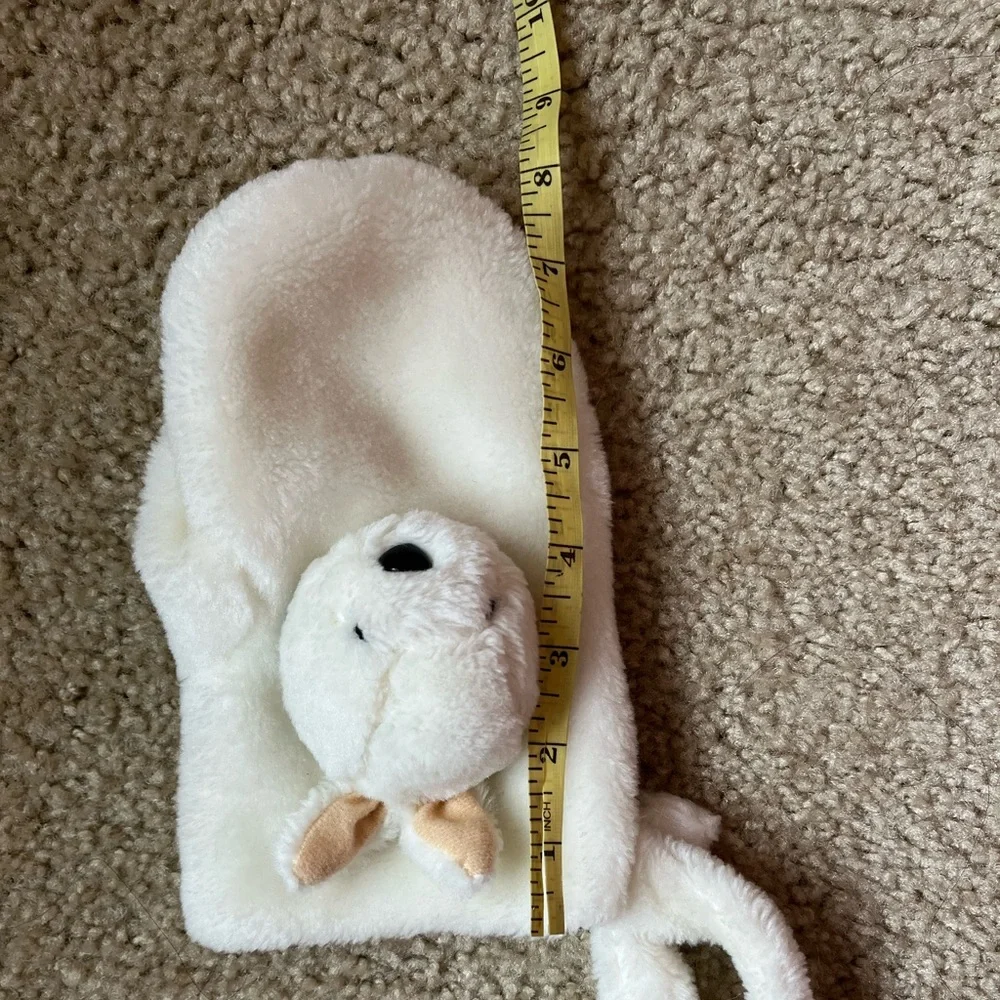 NWOT - Mashimaro rabbit mittens gloves- white